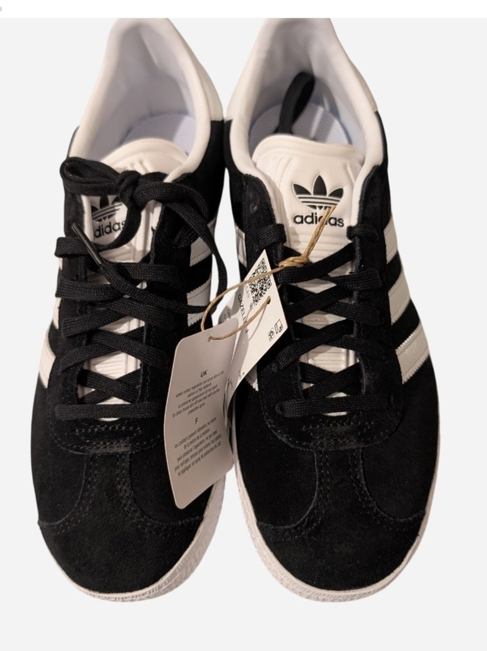 adidas Womens Black & White Classic Sneaker - Picture 1 of 9